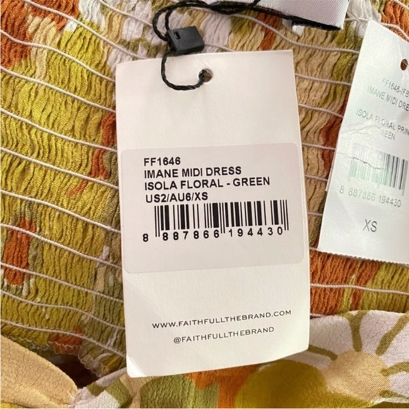 NEW Revolve Faithfull the Brand Imane Dress Isola 2 - Picture 15 of 16